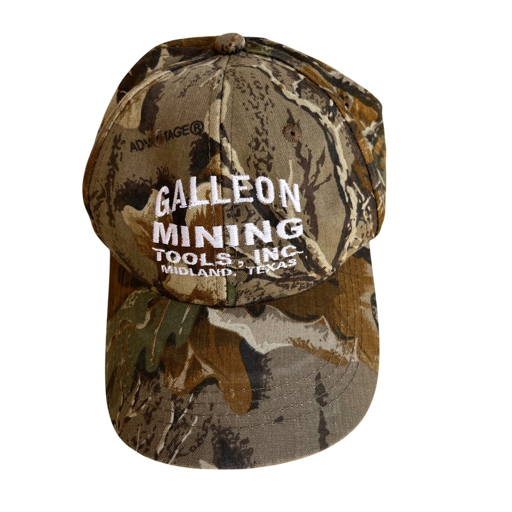 Realtree Advantage Camo Hat Galleon Mining Tools Midland Texas Hunting Cap OSFM